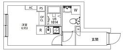 AXIA M-City武蔵小山 ワンルームの間取図画像