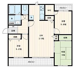 アイランドホームズ 2階3LDKの間取り