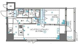 ZOOM東新宿 3階1LDKの間取り