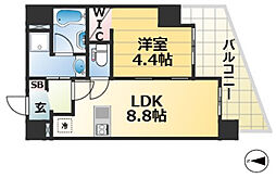 JR東海道・山陽本線 元町駅 徒歩7分の賃貸マンション 3階1LDKの間取り