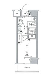 スカイコートパレス池袋 1Kの間取図画像