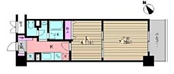 リバーシティ西荻窪 1DKの間取図画像