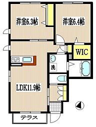 間取図画像 2LDK
