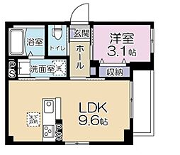 ステラ代田橋 1階1LDKの間取り