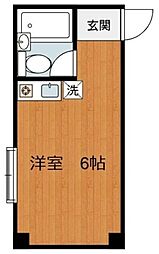 メゾン・ド・K&M 3階ワンルームの間取り