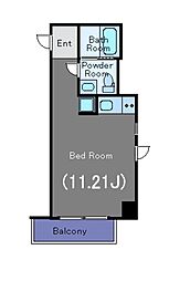 エムグランジュ 8階ワンルームの間取り