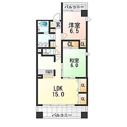 メゾン油小路 7階2LDKの間取り
