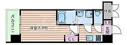 S-RESIDENCE大阪同心 15階1Kの間取り