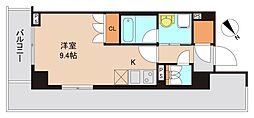 東京メトロ東西線 行徳駅 徒歩7分の賃貸マンション 2階ワンルームの間取り