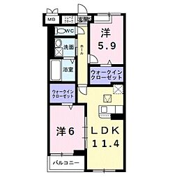 アイマコート　初芝 3階