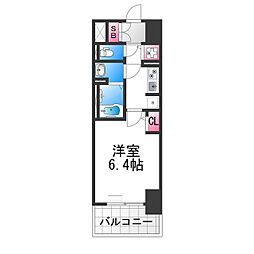 S-RESIDENCE堺湊駅前azure 14階1Kの間取り