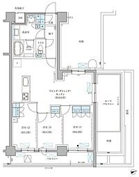 パークアクシス文京本郷 3LDKの間取図画像