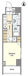 COMFORIA門前仲町 1Kの間取図画像
