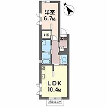 ウッドベル 102 ｜ 山形県山形市松山３丁目3-1（賃貸アパート1LDK・1階・43.10㎡） その2