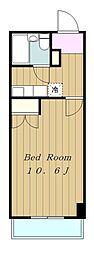 グローリア初穂町田 1Kの間取図画像