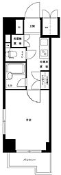 ルーブル南麻布 1Kの間取図画像
