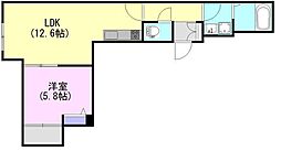 CHATONNAKANO 1LDKの間取図画像