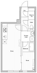エディット文京千石2 3階1LDKの間取り