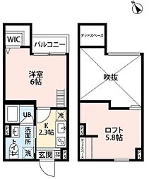 COLOR（カラー） 1階1Kの間取り