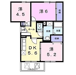 間取図画像 3DK