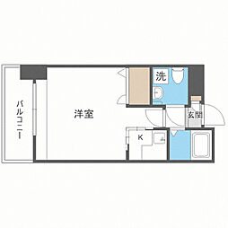 エステート・モア警固 1Kの間取図画像