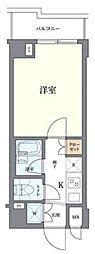 ルーブル蒲田八番館 1Kの間取図画像