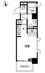 セントラル銀座 1Kの間取図画像