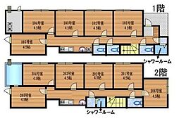 クロスホーム西大泉 ワンルームの間取図画像