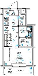 セジョリ中野富士見町 1階1Kの間取り