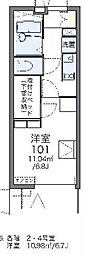 レオパレス生麦駅前 1Kの間取図画像