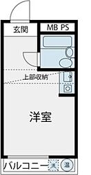 トップ学芸大学第4 ワンルームの間取図画像