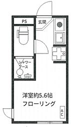 フレシール大久保 ワンルームの間取図画像