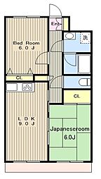 ブローディア 2LDKの間取図画像