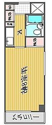 エンゼルイン大森 1Kの間取図画像