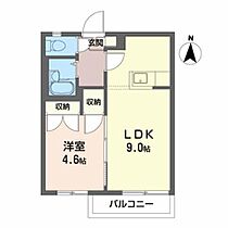 ディアス田園　Ｈ 202 ｜ 岩手県盛岡市東仙北１丁目5-9（賃貸アパート1LDK・2階・30.00㎡） その2