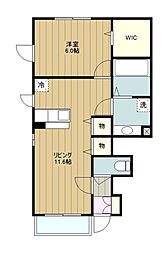 間取図画像 1LDK