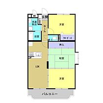 ビュースカイ 301 ｜ 熊本県玉名市築地（賃貸マンション3LDK・3階・65.60㎡） その2