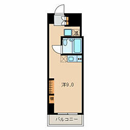 サンクレストビル ワンルームの間取図画像