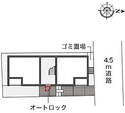 クレイノモンベルジェ 1階1Kの間取り