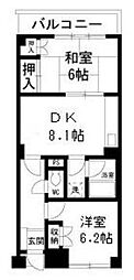 メゾンWAT 2DKの間取図画像