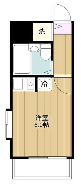 神奈川県座間市相模が丘６丁目(賃貸マンション1R・3階・15.86㎡)の写真 その2