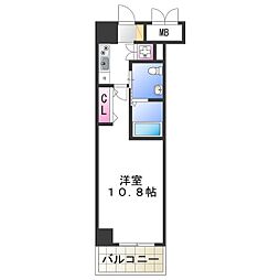 フェニックスレジデンス堺東 1Kの間取図画像