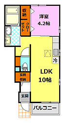 N・G・C89ハウス 1階1LDKの間取り