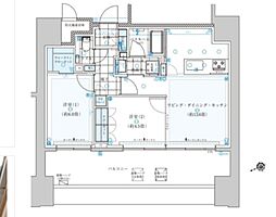 クリオ浅草橋ザ・グラン 2LDKの間取図画像