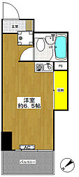 ニューライフ蔵前 ワンルームの間取図画像
