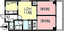 ラークヒルズ 2LDKの間取図画像