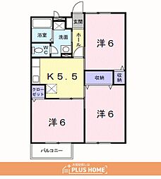 エルディ和田 3Kの間取図画像