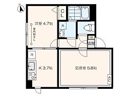ラシクラス東長崎 2Kの間取図画像