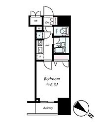 京急本線 京急蒲田駅 徒歩3分の賃貸マンション 3階1Kの間取り