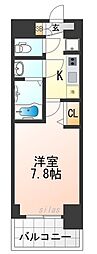 Osaka Metro中央線 朝潮橋駅 徒歩3分の賃貸マンション 5階1Kの間取り
